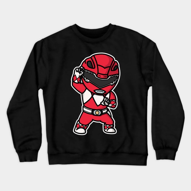 TyrannoRanger Kyouryuu Sentai Zyuranger Chibi Style Kawaii Crewneck Sweatshirt by The Toku Verse